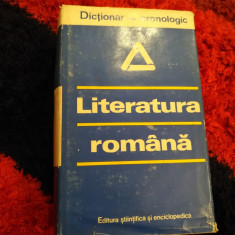 Dictionar cronologic - literatura romana Rg