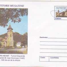 bnk ip - Intreg postal Piatra Neamt - Turnul clopotnita - necirculat 1999