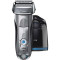 Aparat de ras BRAUN 7899CC, acumulator, sistem Clean&amp;Charge, 50min, argintiu