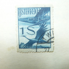 Timbru 1 Sh. 1926 Austria - Posta Aeriana , stampilat