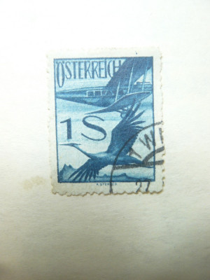 Timbru 1 Sh. 1926 Austria - Posta Aeriana , stampilat foto