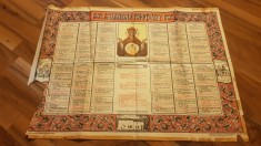 calendar ortodox de perete din anul 1992