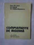 (C382) ION D. ION S.A - COMPLEMENTE DE ALGEBRA
