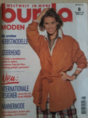 Revista Burda august 1994 in lb germana cu tipare foto