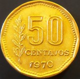 Moneda 50 CENTAVOS - ARGENTINA, anul 1970 * cod 2662