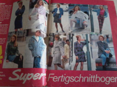 Revista Burda octombrie 1992 cu tipare in lb. germana (lipsa coperta) foto