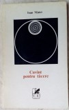 IOAN MATEI - CUVANT PENTRU TACERE (VERSURI) [volum debut 1973/coperta DONE STAN]