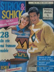 Revista tricotaje STRICK &amp;amp; SCHICK nr. 9 in lb. romana foto