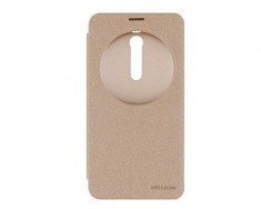 Husa Flip Book Circle View Asus Zenfone 2 ze551ml Gold foto