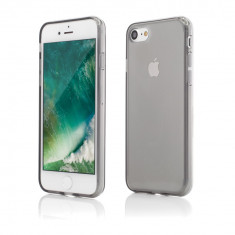 Husa Silicon iPhone 7 Plus Ultra Slim Clear Grey foto