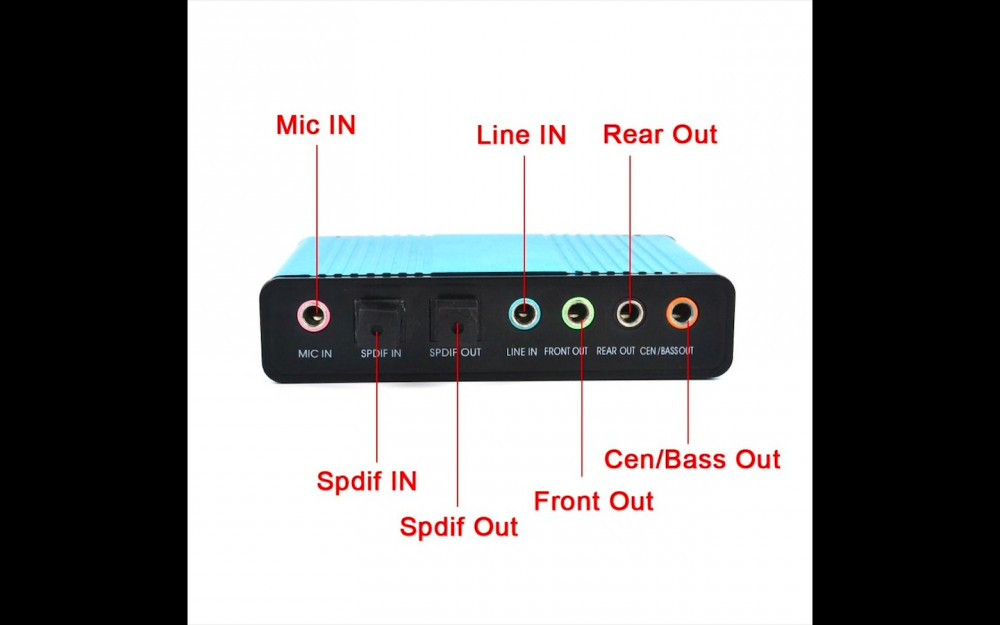 Placa de sunet pe usb 6 Channel 5.1 Optical Audio USB Sound Card S/PDIF  in/out | Okazii.ro