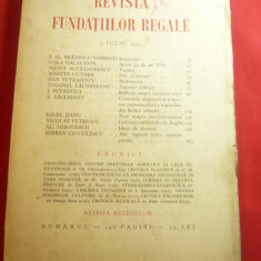 Revista Fundatiilor Regale 1iulie1934 :Bratescu-Voinesti,Gala Galaction si altii