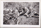 Bnk foto - Soldati germani WW I cu armament, Alb-Negru, Europa, Militar