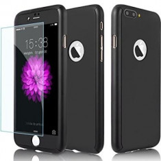 Husa Plastic Apple iPhone 7 Plus iPhone 8 Plus Fullcover Black 360? Joyroom + Folie Sticla foto