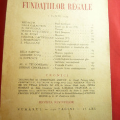 Revista Fundatiilor Regale 1iunie1934 :Art.Redactiei -moartea lui Paul Zarifopol