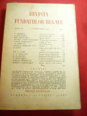 Revista Fundatiilor Regale 1febr.1939cu:T.Arghezi ,E.Lovinescu si altii 240 p foto