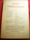 Revista Fundatiilor Regale 1ian.1936 :cu V.Papilian ,A.Holban, E.Bucuta ,240 pag