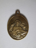 Medalion/pandativ italian bronz cu biserica San Giovanni din Torino anii 30