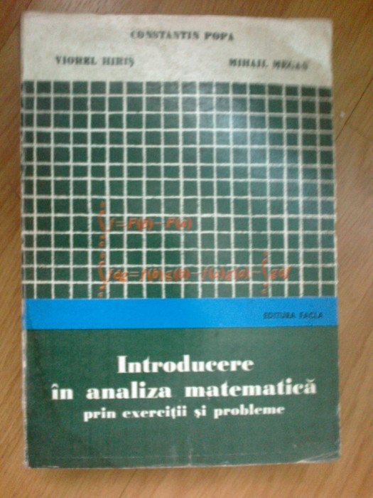 i Introducere In Analiza Matematica Prin Exercitii Si Probleme-Constantin Popa