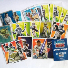 Lot cartonase (Trading Cards) Topps Force Attax, Star Wars, 2010, Die Republik