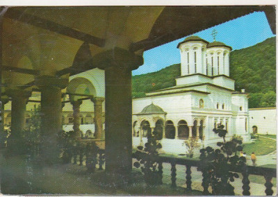 bnk cp Manastirea Horezu - Vedere - circulata - marca fixa foto