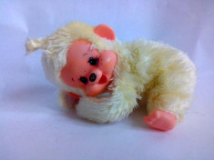 Jucarie plus maimutica Monchhichi (kiki), moncicci, moncici galben, 16 cm foto