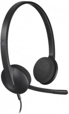 Casti Logitech H340 Headset cu microfon, negre foto