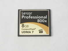 Card memorie Compact Flash CF 8 Gb Lexar Profesional 800X UDMA 7 foto