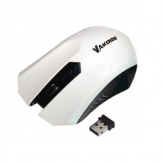 Mouse Vakoss , TM-658UW, optic, wireless, 1600 dpi, 4D, alb foto