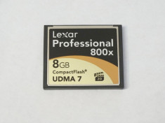 Card memorie Compact Flash CF 8 Gb Lexar Profesional 800X UDMA 7 foto