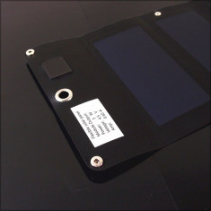 Baterie externa POWERNEED incarcator solar flexibil 3W S3W1B, 630mAh, negru foto