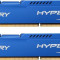 Memorie Kingston HyperX Fury Blue HX318C10FK2/16, 16GB DDR3 1866MHz, Dual Channel