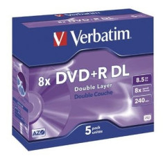 Verbatim DVD+R Dual Layer Verbatim 1 bucata, 8x, 8.5GB foto