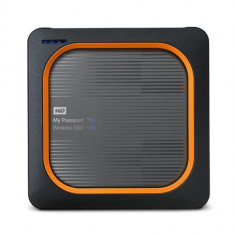 Hard disk extern Western Digital My Passport Wireless SSD 250GB USB 3.0 Black Wi-Fi foto