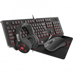 Kit Gaming Natec Genesis Cobalt 300 Tastatura Mouse Casti Si Mousepad foto