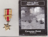 Bnk md Anglia medalia Africa Star - WW II - miniatura - reproducere, Europa