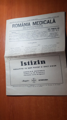 revista romania medicala 1-15 iunie 1944- nr. dublu foto