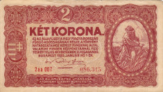 UNGARIA 2 korona 1920 VF!!! foto
