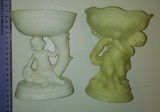 Cumpara ieftin LOT 2 SUPORTURI /VASE /DECORATIUNI VINTAGE , AMORASI CONF. DIN PLASTIC