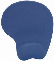 Mousepad Manhattan Wrist Wrest, Pernita cu gel, Albastru foto