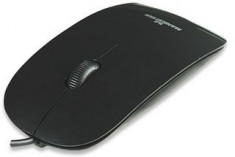 Mouse Manhattan Silhouette, USB, optic, 1000 dpi, Negru foto