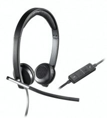 Casti Logitech H650e, headset, cu microfon, stereo foto