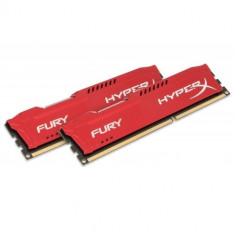 Memorie Kingston HX316C10FRK2/16, HyperX Fury Red 16GB DDR3, 1600MHz, Dual Channel foto