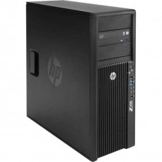 Workstation HP Z420 Tower, Intel Six Core Xeon E5-2667 2.9 GHz, 16 GB DDR3 ECC, 256 GB SSD NOU, DVDRW, Placa Video nVidia NVS 300, Windows 10 Home, foto