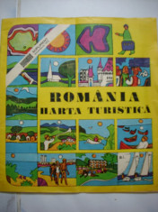 Romania Harta Turistica supliment 1972 foto