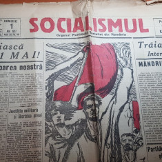 ziarul socialismul 1 mai 1927-traiasca 1 mai sarbatoarea noastra