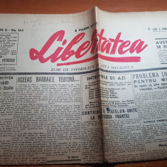 ziarul libertatea 5 februarie 1945-conferinta churchill-roosevelt-stalin