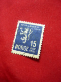 Timbru 15 ore albastru -Arhipelag Spitzbergen dep..Norvegia, stampilat 1925