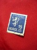 Timbru 15 ore albastru -Arhipelag Spitzbergen dep..Norvegia, stampilat 1925