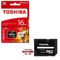 Card memorie Toshiba Exceria M302 Micro SDHC 16GB Class 10 UHS-I + Adapter foto